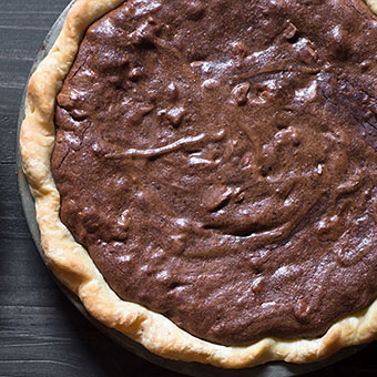 Valrhona Chocolate Brownie Pie