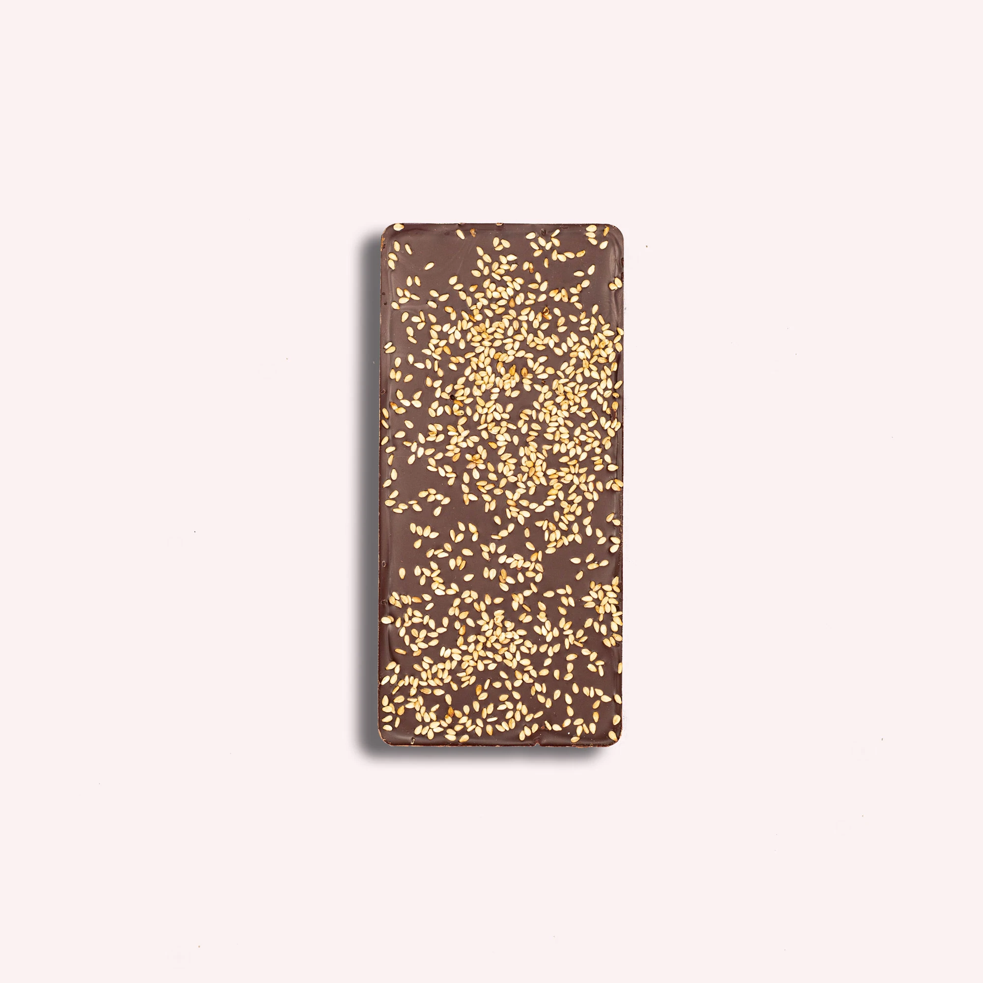Crow & Moss 68% Dark Chocolate Bar with Passion Fruit & Sesame Open Back