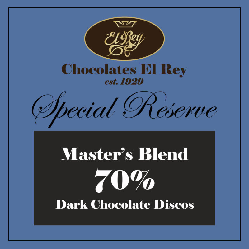 El Rey Master's Blend 70% Dark Couverture Chocolate Stamp