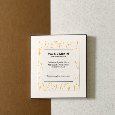 9th & Larkin Zorzal Dominican Republic 70% Mini Dark Chocolate Bar-min