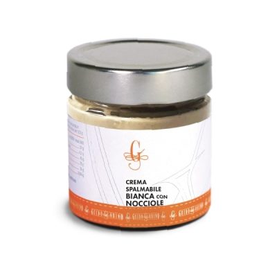 Guido Gobino Crema Bianca con Niccole White Chocolate Spread with Hazelnut-min