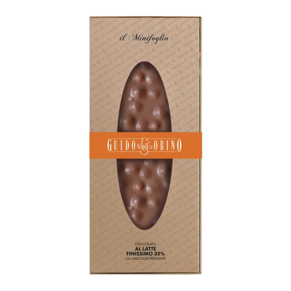Guido Gobino Minifoglio Al Latte Finissimo 35% Milk Chocolate with Piedmont Hazelnuts-min