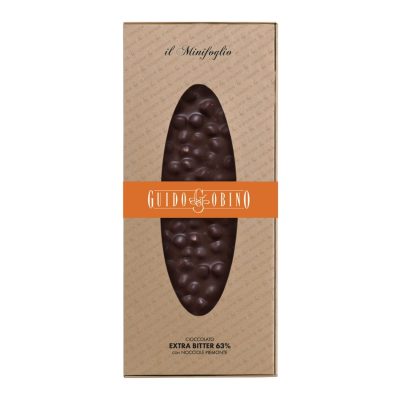 Guido Gobino Minifoglio Extra Bitter 63% Dark Chocolate with Piedmont Hazelnuts-min