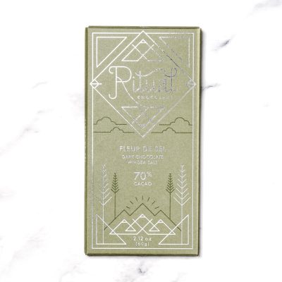 Ritual Fleur de Sel 70% Dark Chocolate Bar with Sea Salt-min