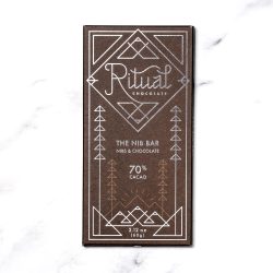 Ritual The Nib Bar 70% Dark Chocolate Bar with Cocoa Nibs-min