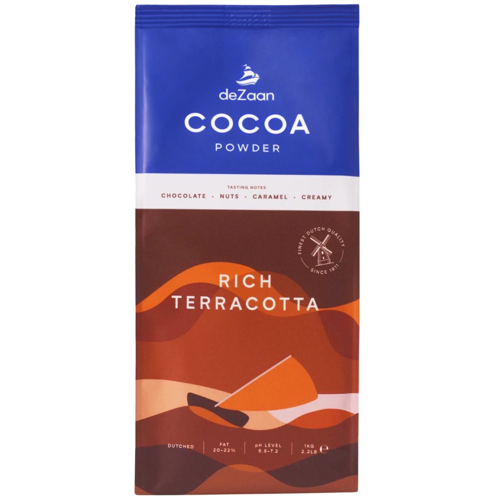 deZaan Holland Rich Terracotta 20/22% Dutched Cocoa Powder | World Wide ...