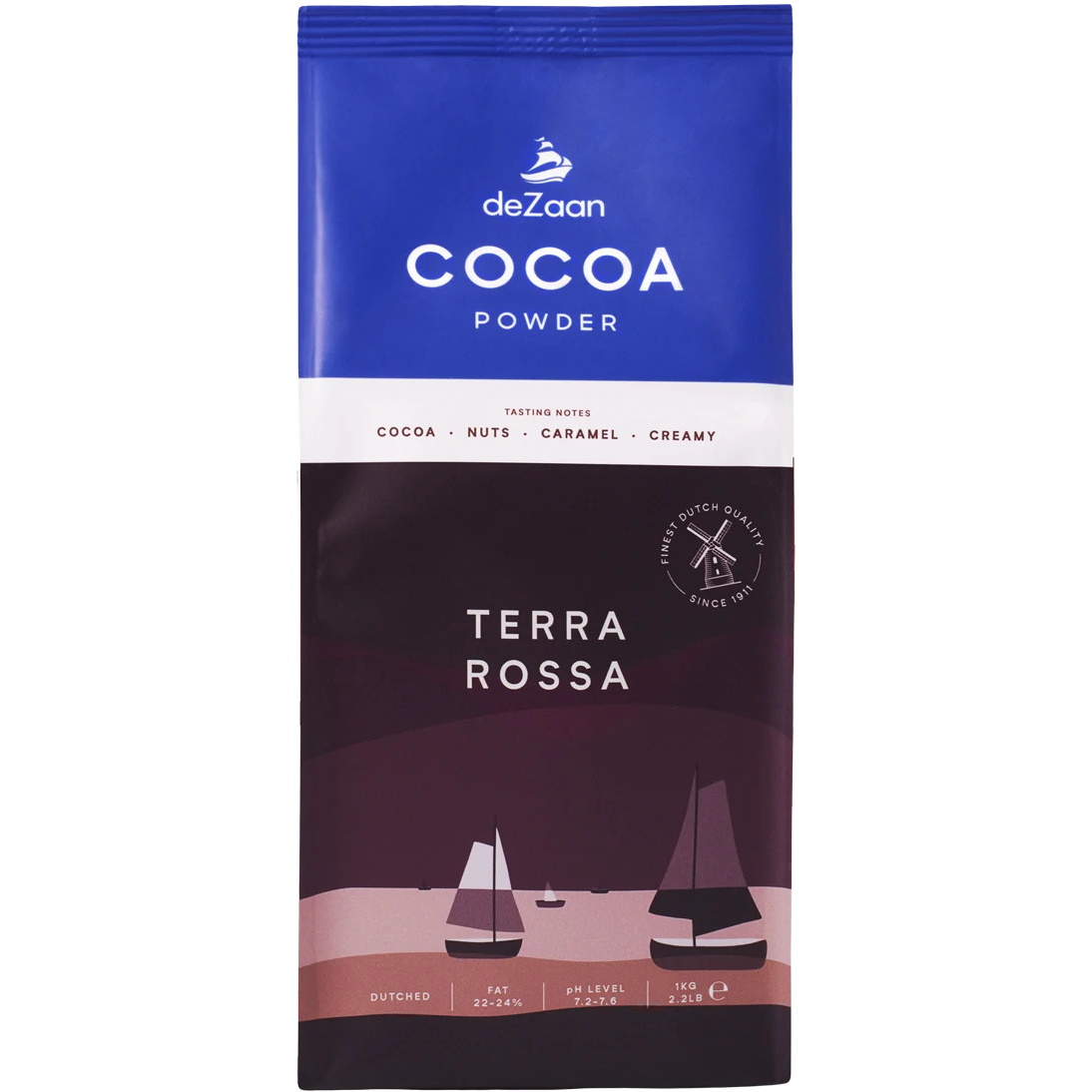 deZaan Holland Terra Rossa Cocoa Powder