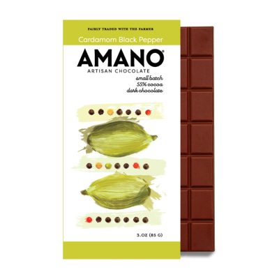 Amano 55% Dark Chocolate Bar with Cardamom Black Pepper
