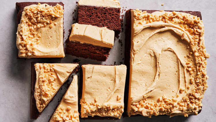 Chocolate-Peanut Butter Sheet Cake