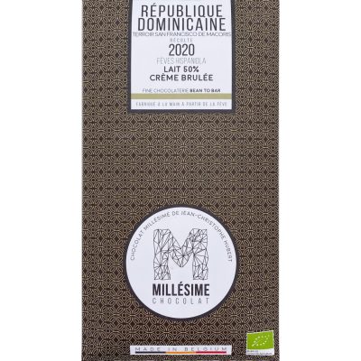 Millesime Dominican Republic 50% Milk Chocolate Bar with Crème Brulée