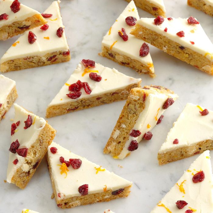 Allez Blanche Orange Cranberry Bars