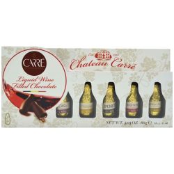 Chocolatier Carre 7-Piece Chateau Carre Wine Filled Chocolates Gift Set