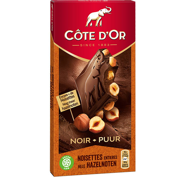 Cote d'Or Dark Chocolate with Whole Hazelnuts