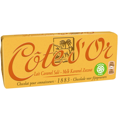 Cote d'Or Milk Chocolate Connoisseur Bar with Caramel & Sea Salt