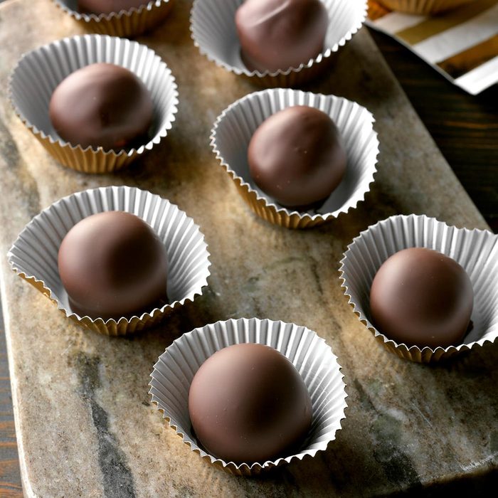 Valrhona Dark Chocolate Pumpkin Truffles