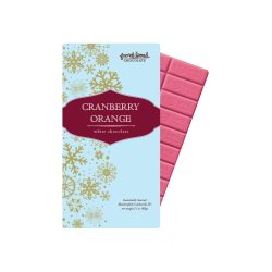 French Broad White Chocolate Bar with Cranberry Orange-