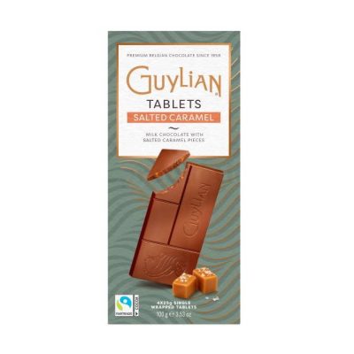 Guylian creamy milk chocolate bar with salted caramel