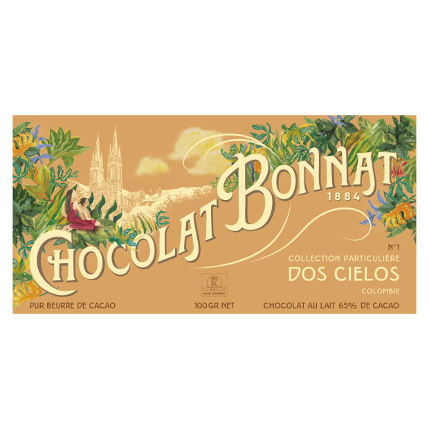 Chocolat Bonnat Dos Cielos Colombia 65% Milk Chocolate Bar