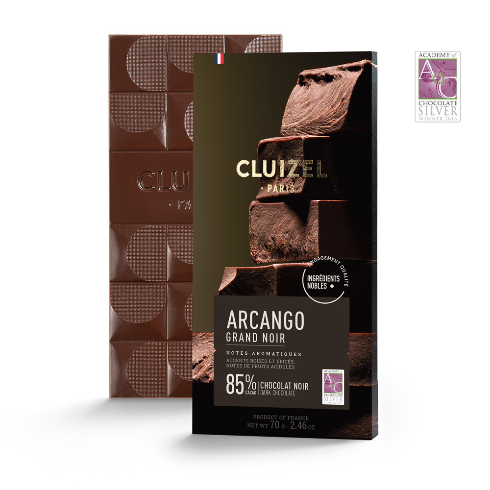 Michel Cluizel Arcango Grand Noir 85% Dark Chocolate Bar